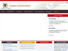 Tablet Screenshot of cabinetsecretariat.go.ug